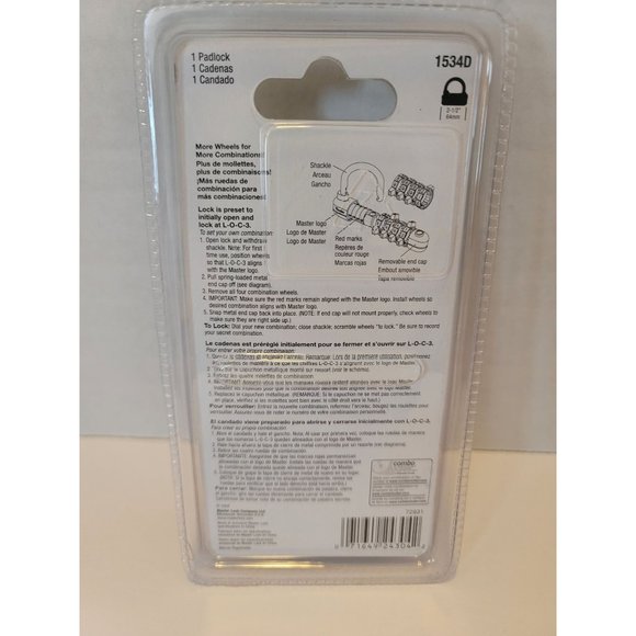 Password Plus Letters + Numbers Security Lock. New, Orange In Color - Picture 3 of 3